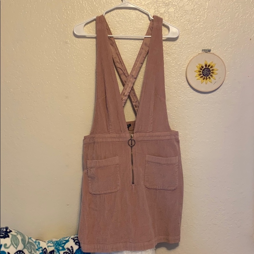 Corduroy overall dress